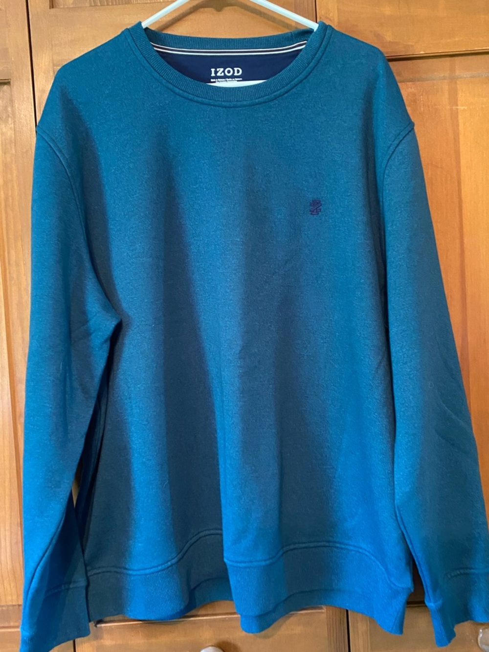 Izod Teal Crewneck Pullover Sweatshirt